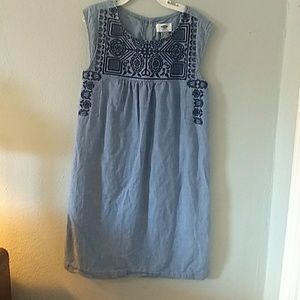 denim mexican dress